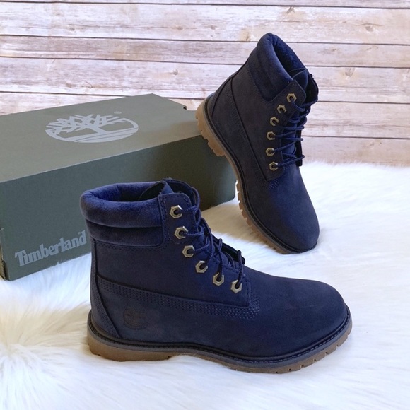 womens navy timberland boots